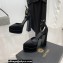 Versace Heel 15cm Platform 5.5cm Medusa Aevitas Satin Pointy Pumps Black 2022