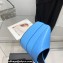 Versace Heel 15cm Platform 5.5cm Leather Pointy Pumps Sky Blue 2022