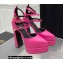 Versace Heel 15cm Platform 5.5cm Leather Pointy Pumps Pink 2022