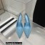 Aquazzura Heel 9.5cm Love Link Sling Pumps Sky Blue 2022
