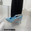 Aquazzura Heel 9.5cm Love Link Sling Pumps Sky Blue 2022