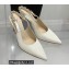 Aquazzura Heel 9.5cm Love Link Sling Pumps White 2022