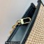 Louis Vuitton knitted raffia Toiletry Pouch On Chain Bag M81366 Black