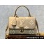 Louis Vuitton Monogram Empreinte leather Madeleine MM Bag M46041 Dove Gray/Crème Beige