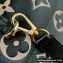 Louis Vuitton Monogram Empreinte leather Madeleine MM Bag Black/Beige