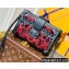 Louis Vuitton Monogram Lace Petite Malle Bag M20353 Black