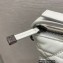 Dior Small DiorTravel Nomad Pouch Bag in Macrocannage Calfskin White 2022