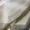 Dior Small DiorTravel Nomad Pouch Bag in Macrocannage Calfskin White 2022