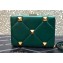 Valentino Roman Stud Clutch Bag Green 2022