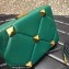 Valentino Roman Stud Clutch Bag Green 2022
