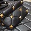Valentino Roman Stud Nappa Crossbody Shoulder Bag Black/Gold 2022