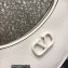 Valentino Mini Vlogo Signature Grainy Calfskin Hobo Bag White 2022