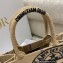 Dior Small Book Tote Bag in Beige Jute Canvas Embroidered with Dior Union Motif 2022