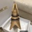 Dior Small Book Tote Bag in Beige Jute Canvas Embroidered with Dior Union Motif 2022