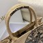 Dior Medium Book Tote Bag in Beige Jute Canvas Embroidered with Dior Union Motif 2022