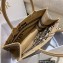 Dior Medium Book Tote Bag in Beige Jute Canvas Embroidered with Dior Union Motif 2022