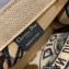 Dior Medium Book Tote Bag in Beige Jute Canvas Embroidered with Dior Union Motif 2022