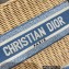 Lady Dior Medium Bag in Natural Wicker and Blue Dior Oblique Jacquard Blue 2022