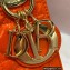 Lady Dior Mini Bag in Cannage Patent Orange 2022