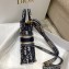 Dior Vertical Book Tote Bag in Blue Oblique Embroidery 2022