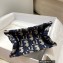 Dior Vertical Book Tote Bag in Blue Oblique Embroidery 2022