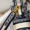 Dior Vertical Book Tote Bag in Blue Toile de Jouy Reverse Embroidery 2022
