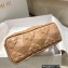 Dior Lady D-Joy Bag in Nude Pink Cannage Calfskin with Diamond Motif 2022