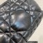 Dior Small DiorTravel Nomad Pouch Bag in Macrocannage Calfskin Black 2022