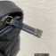Dior Small DiorTravel Nomad Pouch Bag in Macrocannage Calfskin Black 2022