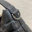 Dior Small DiorTravel Nomad Pouch Bag in Macrocannage Calfskin Black 2022