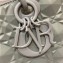 Dior Lady D-Joy Bag in Gray Cannage Calfskin with Diamond Motif 2022