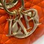 Dior Lady D-Joy Bag in Orange Cannage Lambskin 2022