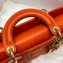 Dior Lady D-Joy Bag in Orange Cannage Lambskin 2022