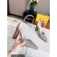 Fendi Baguette Heel Sandals Houndstooth Gray 2022