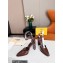 Fendi Baguette Heel Sandals Burgundy 2022