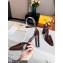 Fendi Baguette Heel Sandals Burgundy 2022