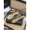 Chanel CC Logo Thong Sandals Beige 2022