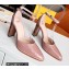 Fendi Baguette Heel Sandals Nude Pink 2022