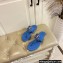Jimmy Choo JC Flip Flops Thong Sandals Blue 2022