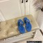Jimmy Choo JC Flip Flops Thong Sandals Blue 2022