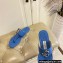 Jimmy Choo JC Flip Flops Thong Sandals Blue 2022