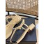 Chanel CC Logo Thong Sandals Beige 2022
