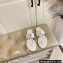 Jimmy Choo JC Flip Flops Thong Sandals White 2022