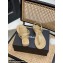 Chanel CC Logo Thong Sandals Beige 2022