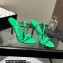 Alexander Wang Heel 8cm/10cm DAHLIA Sandals In Lycra Green 2022
