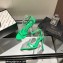 Alexander Wang Heel 8cm/10cm DAHLIA Sandals In Lycra Green 2022