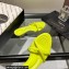 Alexander Wang Heel 5cm DAHLIA Slide Sandals In Lycra Yellow 2022