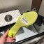 Alexander Wang Heel 5cm DAHLIA Slide Sandals In Lycra Yellow 2022