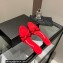 Alexander Wang Heel 5cm DAHLIA Slide Sandals In Lycra Red 2022