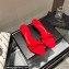 Alexander Wang Heel 5cm DAHLIA Slide Sandals In Lycra Red 2022